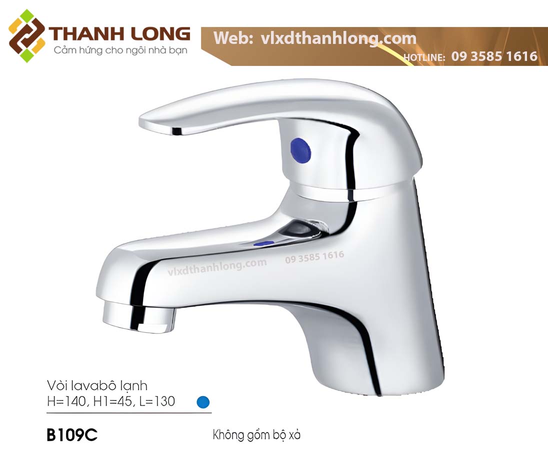 Vòi lavabo lạnh CAESAR (không kèm bộ xả)