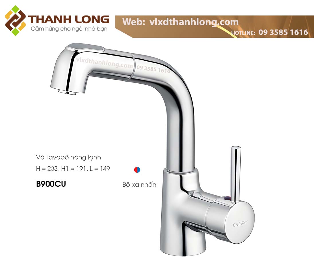 Vòi Lavabo nóng lạnh CAESAR