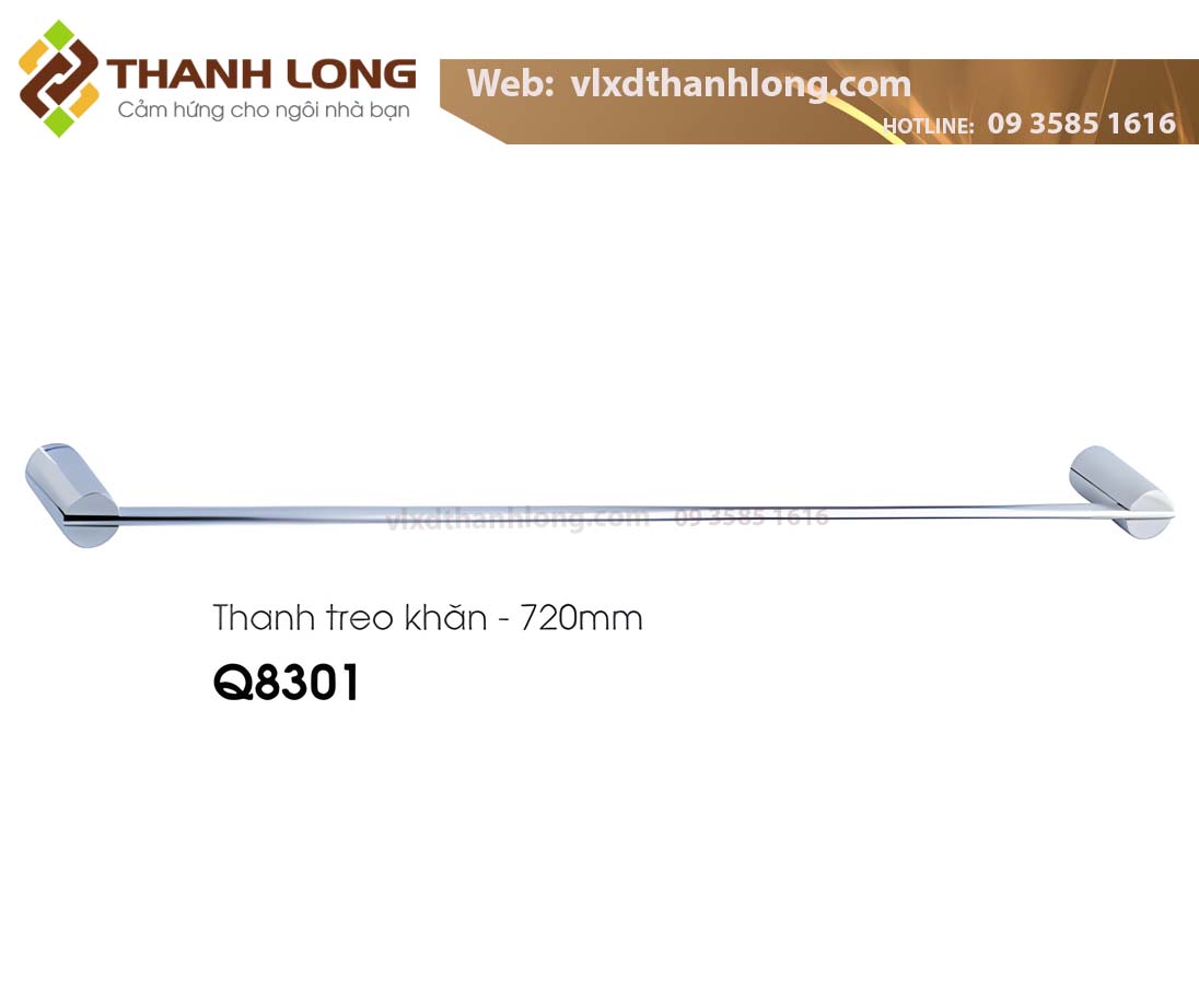 Thanh treo khăn INOX CAESAR (72cm)