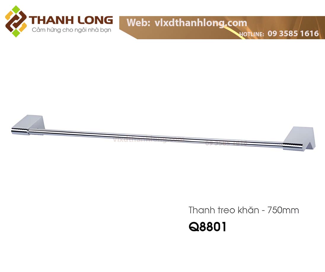 Thanh treo khăn INOX CAESAR (75cm)